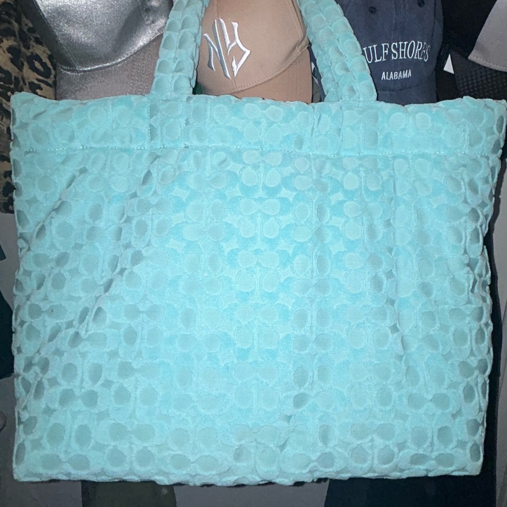 Coach Turquoise CT764 Terry Tote